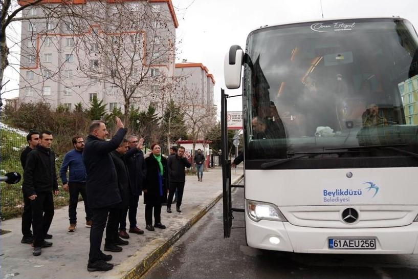 Beylikdüzü Belediyesi ekiplerinin Hatay'a sevkiyatı